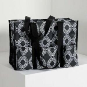 Zip-top Organizing Utility Tote - Diamond Geo